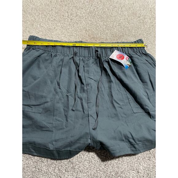 NWT Doublju Women's Size 3XL Drawstring Side Pockets Casual Shorts Deep Blue - Picture 3 of 9